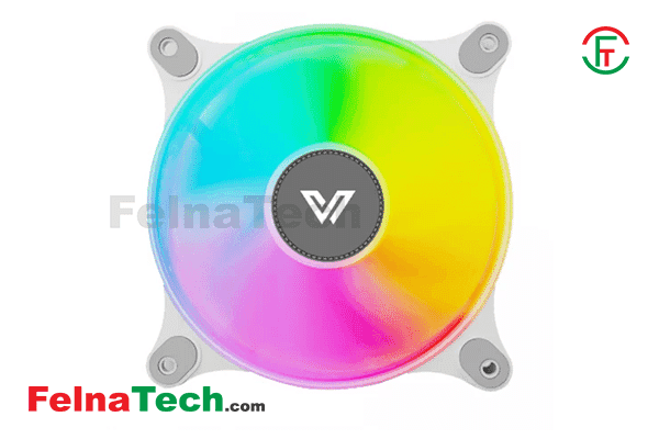 Value-Top W1292S 12CM White Static RGB Case Fan